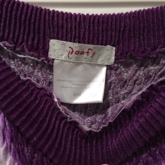 Grape Purple Tube Top Tie Dye Dress S / M by Poof! - Picture 7 of 7